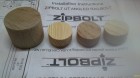 Zaślepki drewniane pod złącza ZipBolt (fi25mm lub fi35mm)